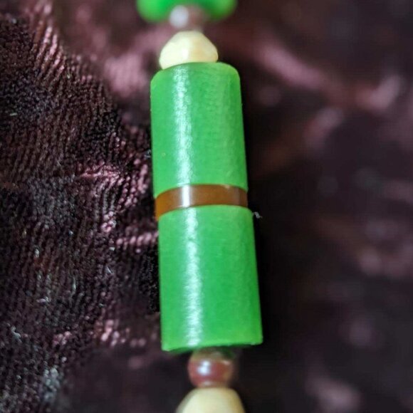 Art Deco Antique Single-Strand Graduated Glass Bead Necklace 1930s - Picture 5 of 16